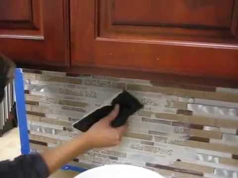 How to grout a kitchen backsplash