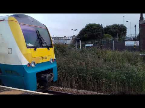 Arriva Trains Wales (175008) arriving at Abergele & Pensarn station