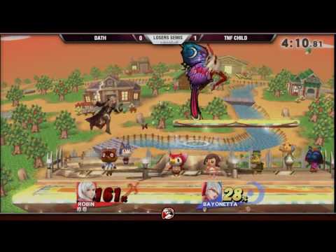 VS Weekly 1/26/17 - Losers Semis - Dath (Robin) vs. Child (Bayonetta) - Smash 4