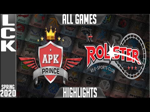 APK vs KT Highlights ALL GAMES | LCK Spring 2020 W7D4 | APK Prince vs KT Rolster