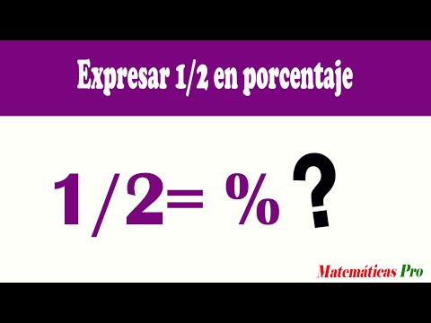 🥇Convertir 1/2 a porcentaje - Súper fácil☄️