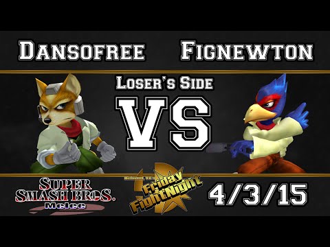 Friday Fightnight! - Dansofree (Fox) Vs Fignewton (Falco) - SSBM Losers Bracket - Melee