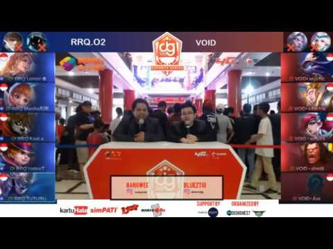 RRQ O2 vS VOID Mobile Legends Event Di Makasar Perempat Final