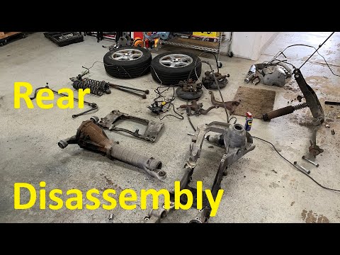 Volvo 850 T-5R AWD Swap - Rear Subframe Disassembly