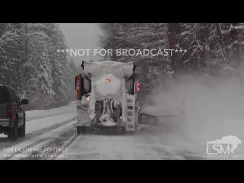 12-29-2017 Stevens Pass, WA - Winter Storm, Snow Plow Slideout, Horrible Road Conditions