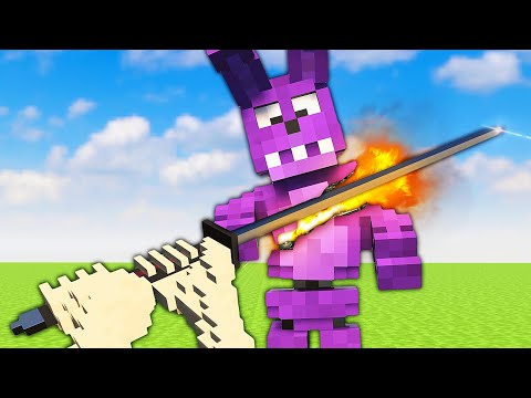 Cutting FNAF Animatronics in Half - Teardown Mods Gameplay