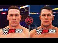 WWE 2K23 vs WWE 2K22 | Graphics, Faces & Gameplay Comparison