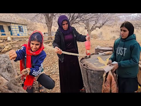 The Hard Life of Fariba and Her Daughters: A Busy Day for Nomads
