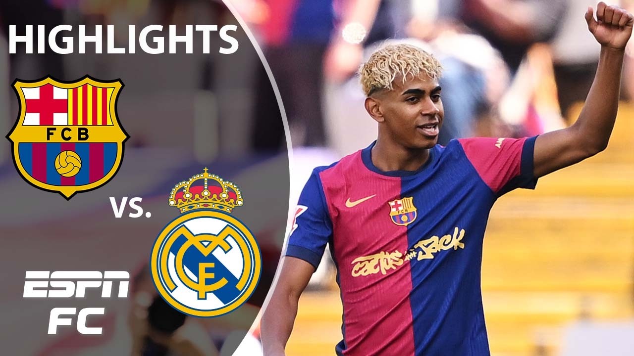 A DRAMATIC EL CLASICO 🔥😤 Barcelona vs. Real Madrid | LALIGA Highlights | ESPN FC