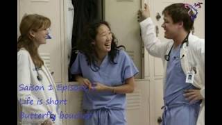 Grey&#39;s anatomy S1E01 - Life is short - Butterfly boucher