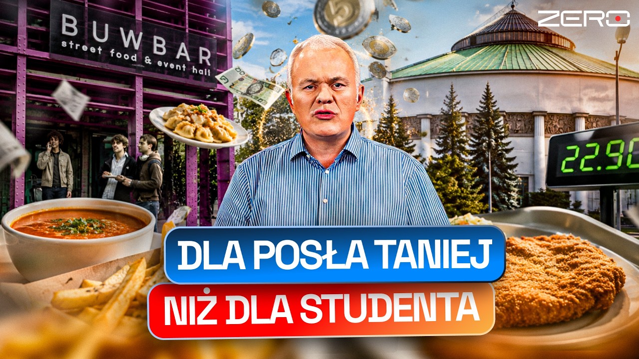 MAZUREK PORÓWNUJE CENY W SEJMIE I BARZE DLA STUDENTÓW