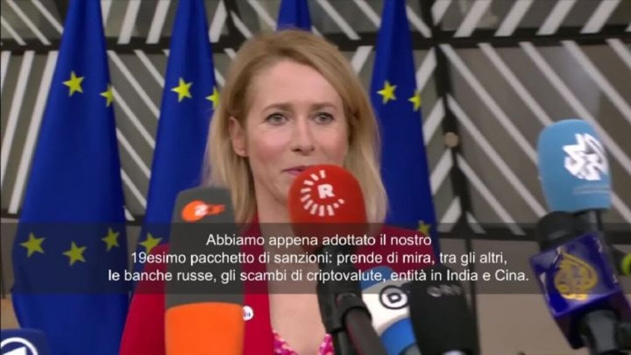 Kallas: Approvato 19esimo pacchetto sanzioni. Per Putin più difficile finanziare questa guerra