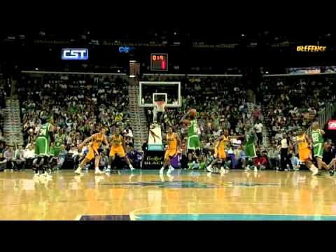 Rajon Rondo Beats Buzzer Vs Hornets 3-19-11