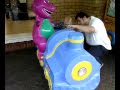Ethan With Barney On A Train