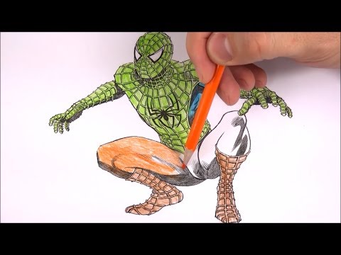 SPIDER-MAN COLORING with OTHER COLOURS