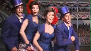 Frank Sinatra, Betty Garrett, Gene Kelly and Esther Williams in Take me out to the ball game 1949