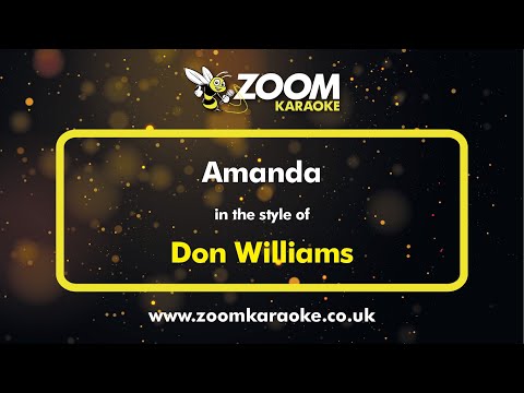 Don Williams - Amanda - Karaoke Version from Zoom Karaoke