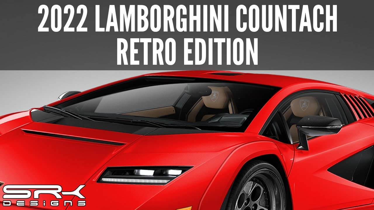 2022 Lamborghini Countach Retro Edition - Photoshop Car Rendering | SRK Designs