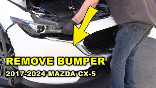 How to Remove & Replace a Front Bumper on a 2017-2024 Mazda CX-5