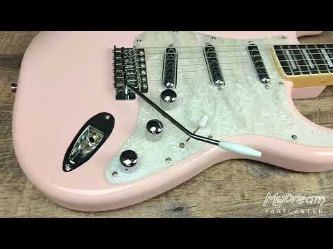 MyDream Stratocaster Custom Built - Pearly and Pink Lipstick image 12