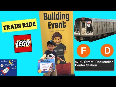 MTA Train Ride to Lego Creation Nation Building Event & Lego Store NYC Video