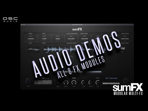 FX Overview - sumFX - NEW Modular Multi-FX Processor (VST3/AU/AUv3)
