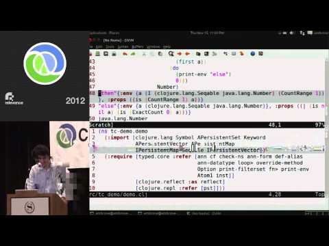 Clojure Conj 2012 - Typed Clojure