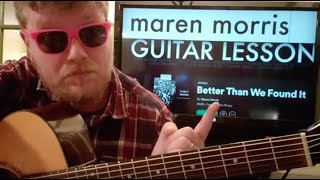 Guitar Teacher REACTS: Better Than We Found It Maren Morris // easy guitar tutorial beginner lesson