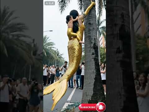 Gorgeous mother Mermaid with adorable baby girls🧜‍♀️ #mermaid #funnyshorts #shorts