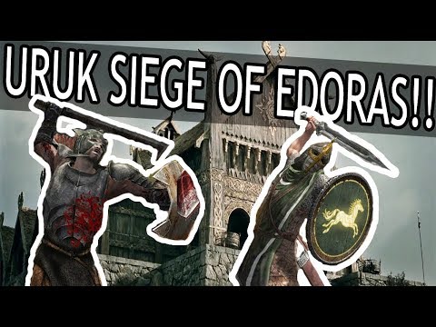 SKYRIM LOTR- URUK-HAI VS ROHIRRIM SIEGE!! EP.6