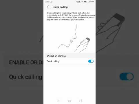 Honor 7X Voice Control Setting