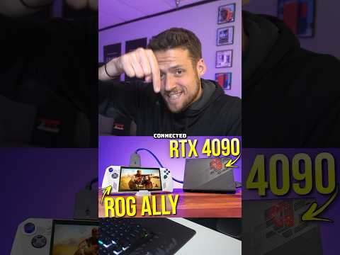 He Put an RTX 4090 in an ASUS ROG Ally!!