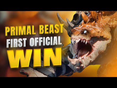 Primal Beast First Official Win in Pro Dota 2 on NEW 7.32 Patch !!