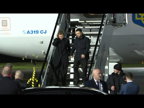 Ukrainian president Zelensky arrives to Ireland for visit | AFP