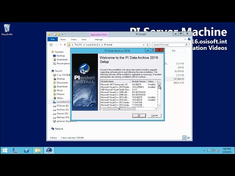 OSIsoft: Install PI Server 2016 Full Walk-through (AF Server and Data Archive)
