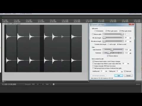 Dynamic Split or Remove Silence: 5 Minutes in Reaper