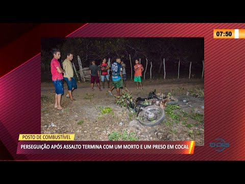 Perseguicão apoÌs assalto termina com um morto e um preso em Cocal 25 08 2021