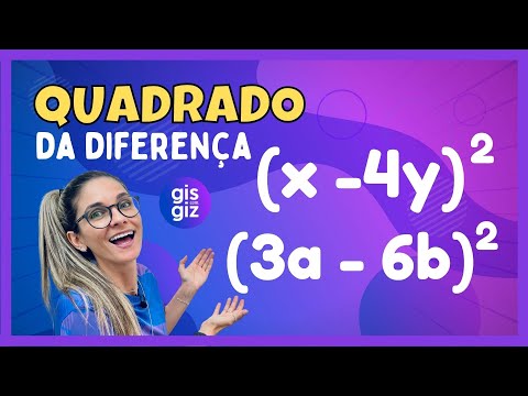 PRODUTOS NOTÁVEIS QUADRADO DA SOMA DE DOIS TERMOS 01 Prof Gis