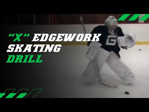 "X" Edgework Skating Drill for Goalies | Skating Drills for Hockey Goalies thumbnail