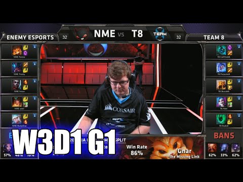 Enemy eSports vs Team 8 | S5 NA LCS Summer 2015 Week 3 Day 1 | NME vs T8 W3D1 G1 Round 1