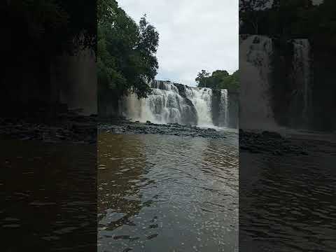 queda de água na barragem em palmeira das missões RS