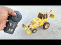 How To Make Matchbox Jcb Tractor At Home Diy Jcb Tractor Science Project Mini Excavator Toy