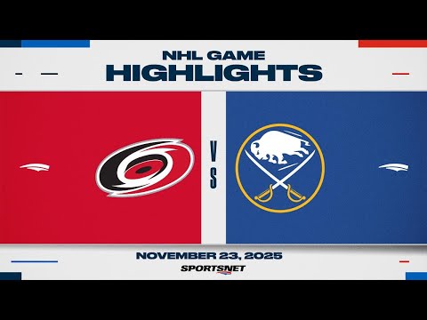 NHL Highlights | Hurricanes vs. Sabres - November 23, 2025
