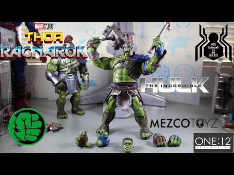 Mezco One:12 Collective GLADIATOR HULK Thor Ragnarok Figure Review & Comparison