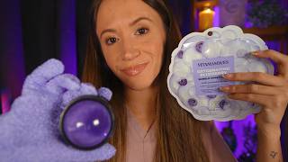 ASMR Blueberry Spa 🫐 Facial + Massage For Deep Sleep