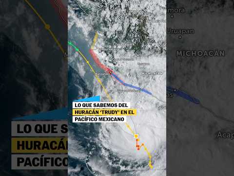 Lo que sabemos del HURACÁN TRUDY en el Pacífico mexicano #short