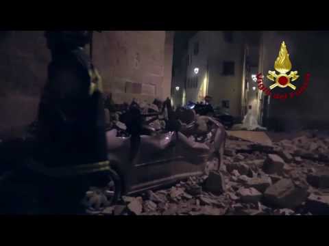 VIDEO VIGILI DEL FUOCO - TERREMOTO A CAMERINO E MACERATA