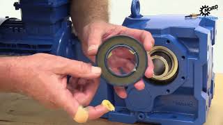 Como trocar o retentor do redutor industrial NORD DRIVESYSTEMS