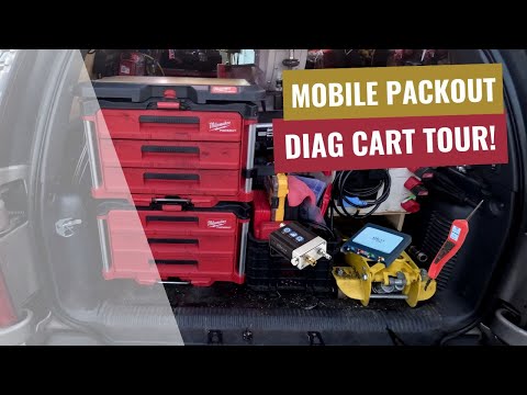 Milwaukee PACKOUT Mobile Diagnostic Cart Tour!