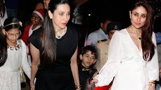 Kareena Kapoor & Karisma Kapoor Snapped For Midnight Mass